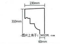 产品分解图型 - 檐口线，型号：SX311-YK-3，规格：230x310mm(3) - 汕尾三象EPS建材 sw.sx311.cc