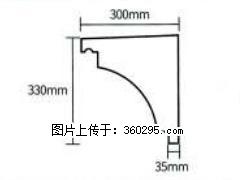 产品分解图型 - 檐口线，型号：SX311-YK-2，规格：300x330mm(2) - 汕尾三象EPS建材 sw.sx311.cc